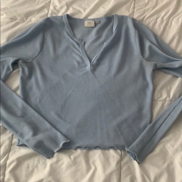 light blue crop top from tillys - Picture 1 of 2